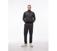 Lacoste - Pantaloni sportivi con monogrammi neri in coordinato-Nero 2XL