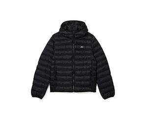 Lacoste Parkas & - Camicia da uomo, Nero, L