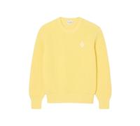 Lacoste - Pearl Rib Knit Badge Accent Sweater - - Knitwear - Uomo - Giallo - L