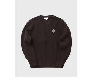Lacoste Pearl Rib Knit Badge Accent Sweater men Sweatshirts brown in taglia:S