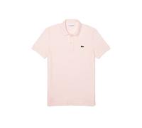 Lacoste - Polo slim in piqué rosa con logo S
