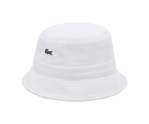 Lacoste - Piqué Bucket Hat - - Accessories - Uomo - Bianco - M