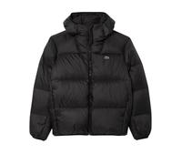 Lacoste Short Water Repellent Hooded Puffed Jacket men Down & Puffer Jackets black in taglia:L