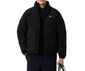 Lacoste piumino uomo impermabile con cappuccio nero