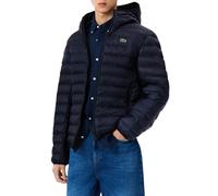 Lacoste piumino uomo trapuntato con cappuccio blu 54