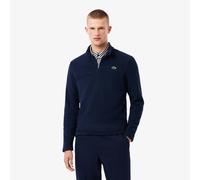 Polo Lacoste Fleece Half Zip manica lunga blu navy - S