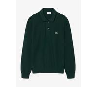 Lacoste Polo a maniche lunghe in maglia Lacoste Classic Fit small verde