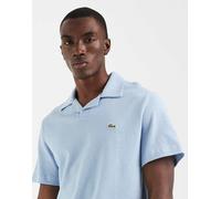 Lacoste - Polo azzurra con colletto a rever-Blu 44-46