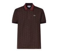 Lacoste - Polo Classic Fit in Jacquard con Monogramma - - Tops - Uomo - Marrone - S