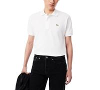 Lacoste Polo da Uomo in piqué di Cotone Originale, Bianco, L
