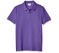 Lacoste Polo da uomo Slim Fit L12.12 a maniche corte in piqué, Lavanda, M