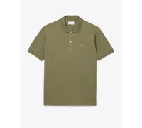 Lacoste Petit piqué - Polo da Uomo, a Maniche Corte, in Cotone, Taglia M, Colore: Cachi, Cachi, M