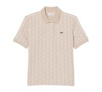 Lacoste - Polo Slim FIT IN Jacquard CON Monogramma - - Tops - Donna - Beige - S