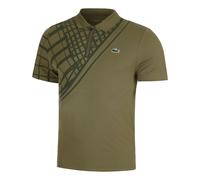 Polo da tennis da uomo Lacoste Ultra Dry Printed Slim Fit Tennis - khaki green - Verde (S)