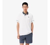 Polo da tennis da uomo Lacoste Tennis x Novak Djokovic On Court - white/grey - Bianco (M)