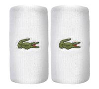 Lacoste Polsino Anti Sudore Confezione Da 2-Bianco,Verde in bianco