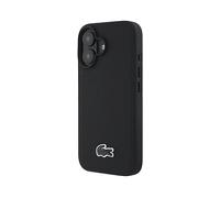 LACOSTE Protettiva LCHMP16MPVCK Cover per Apple iPhone 16 Plus, Nero