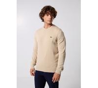 Lacoste - Pull à col rond en coton Beige - Abbigliamento XXL Beige