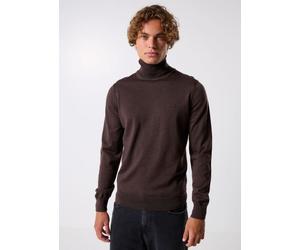 Lacoste - Pull à col roulé en laine Marrone - Abbigliamento S Marrone