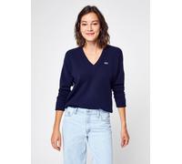 Lacoste - Pull femme Lacoste col en V Blu - Abbigliamento 34 Blu