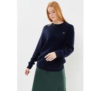 Lacoste - Pull femme Lacoste col rond en laine Blu - Abbigliamento 40 Blu