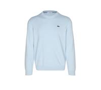 LACOSTE - Maglione celeste con mini logo per uomo