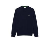 Lacoste Pullover da Uomo con Collo Rotondo Organico Blu Navy VII / 2XL Blu