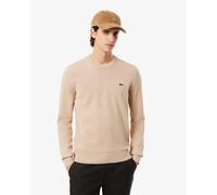 Lacoste Pullover da Uomo con Collo Rotondo Organico Beige-02S da Uomo IV / M Beige