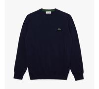 Lacoste Pullover da Uomo con Collo Rotondo Organico Blu Navy III/S Blu