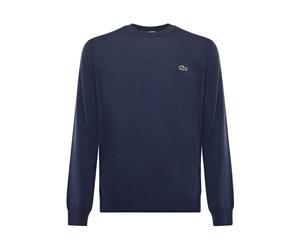 Lacoste Pullover girocollo in lana Blu-3GF da Uomo VII / 2XL Blu