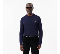Lacoste Pullover girocollo in lana Blu Navy da Uomo VIII / 3XL Blu