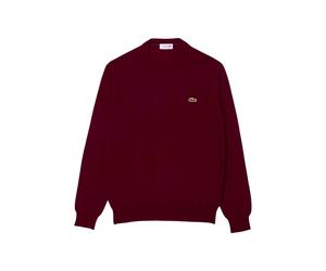 Lacoste Pullover girocollo in lana Bordeaux-476 da Uomo V / L Bordeaux
