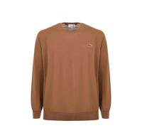 Lacoste Pullover girocollo in lana Marrone Chiaro-DPC da Uomo VI / XL Marrone