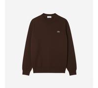 Lacoste Pullover girocollo in lana Marrone-SKB da Uomo III / S Marrone