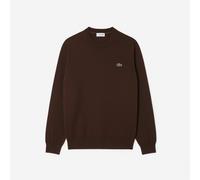 Lacoste Pullover girocollo in lana Marrone-SKB da Uomo IV / M Marrone