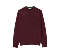 Lacoste - Pullover Girocollo in Lana Merino - - Knitwear - Uomo - Rosso - XL