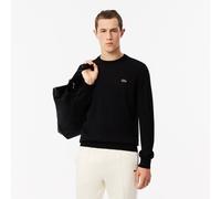 Lacoste Pullover girocollo in lana Nero-031 da Uomo VII / 2XL Nero