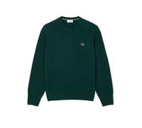 Lacoste - Maglione Girocollo in Lana Cardata - - Knitwear - Uomo - Verde - L/XL