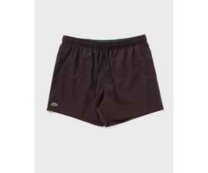 Lacoste Quick-Dry Swim Trunks men brown in taglia:S