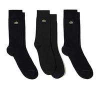 Lacoste RA4744 Calze, Noir/Vert, 36-40 (Pacco da 3) Uomo