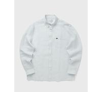 Lacoste Regular Fit Linen Shirt men Longsleeves blue in taglia:L
