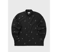 Lacoste Relaxed Fit Embroidered Cotton Shirt men Longsleeves black in taglia:S