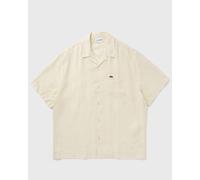 Lacoste Relaxed Fit Linen Shirt men Shortsleeves beige in taglia:M