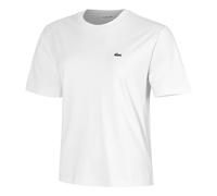 Lacoste Relaxed Fit Plain Soft Maglietta Donna-Bianco in bianco, Taglia: S