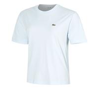 Lacoste Relaxed Fit Plain Soft Maglietta Donna in blu chiaro