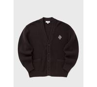 Lacoste Relaxed Fit Ribbed Cotton Cardigan men Pullovers brown in taglia:M
