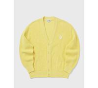 Lacoste Relaxed Fit Ribbed Cotton Cardigan men Zippers & Cardigans yellow in taglia:L