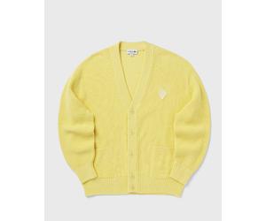 Lacoste Relaxed Fit Ribbed Cotton Cardigan men Zippers & Cardigans yellow in taglia:L