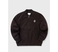 Lacoste Retro Badge Water-Repellent Bomber Jacket men Bomber Jackets brown in taglia:M