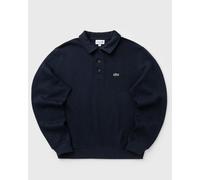 Lacoste Ribbed Cotton Polo Collar Sweatshirt men Half-Zips|Sweatshirts blue in taglia:L